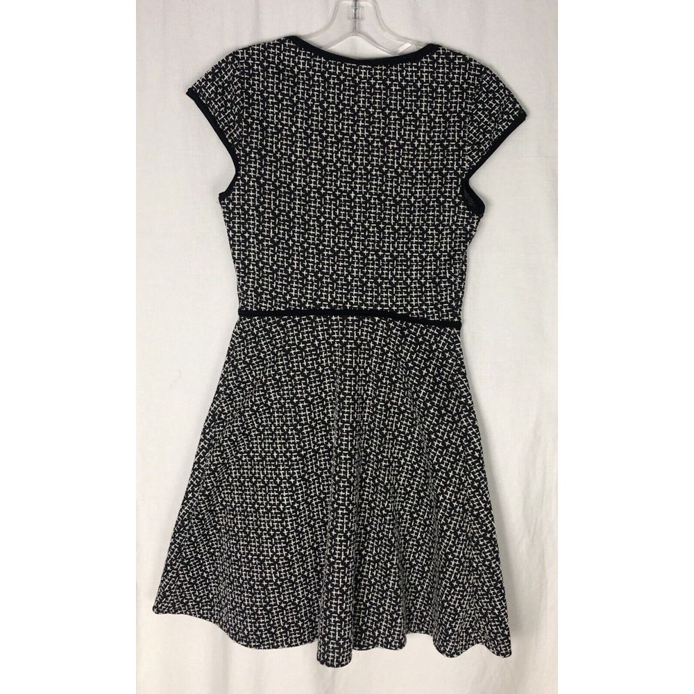 Max Studio Dress A Line Short Sleeve Lined Stretch Gray Dress Size Xs Geometric — image 2 of 6